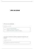 PPN 302 MIDTERM REVIEW QUESTIONS AND VERIFIED ANSWERS