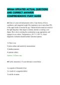 MN580 UPDATED ACTUAL QUESTIONS&NewLine;AND CORRECT ANSWERS&NewLine;COMPREHENSIVE STUDY GUIDE