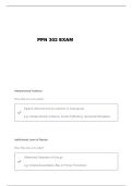 PPN 302 MIDTERM PRACTICE QUESTIONS AND VERIFIED ANSWERS