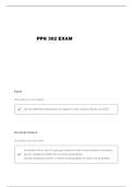 PPN 302 MIDTERM ONE QUESTIONS AND VERIFIED ANSWERS