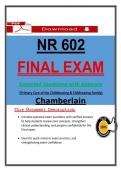 NR 602 Final Exam &lpar;PDF&rpar; &vert; &lpar;2026&rpar; Exam Questions &vert; Primary Care Review