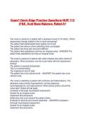 Exam1 Davis Edge Practice Questions NUR 113 &lpar;F&E&comma; Acid Base Balance&comma; Rated A&plus;