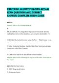 PRO TOOLS 101 CERTIFICATION ACTUAL&NewLine;EXAM QUESTIONS AND CORRECT&NewLine;ANSWERS COMPLETE STUDY GUIDE