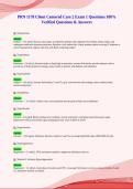 PRN 1178 Client Centered Care 2 Exam 1 Questions 100&percnt;&NewLine;Verified Questions & Answers