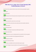 PRN 1032 CCC1&colon; Chapt&period; 16 & 17 Exam Questions 100&percnt;&NewLine;Verified Questions & Answers