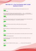 PRN 1032 CCC 1&colon; Post-Tests Questions 100&percnt; Verified&NewLine;Questions & Answers