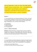 NR 602 PRIMARY CARE OF THE CHILDBEARING  FAMILY FINAL EXAM 2026 &sol; 2027 &comma; CHAMBERLAIN  UNIVERSITY QUESTIONS AND CORRECT  VERIFIED ANSWERS WITH RATIONALES