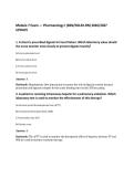 Module 7 Exam &mdash; Pharmacology I &lpar;BSN&sol;NCLEX-RN&rpar; 2026&sol;2027&NewLine;UPDATE&NewLine;