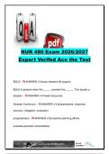 NUR 480 Exam 2026&sol;2027 &vert; 50&plus; Questions & Answers &vert; Disaster Nursing&comma; FEMA&comma; NIMS&comma; Global Health&comma; DALY & Primary Health Care