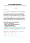 NSG 550 Final Exam &lpar;2026&sol;2027&rpar; &ndash; Wilkes University Nursing &vert; 150 Practice Questions with Answers and Rationales