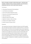 BRITISH COLUMBIA LOCKSMITH CERTIFICATION EXAM &ndash; QUESTIONS AND&NewLine;ANSWERS &vert; VERIFIED AND WELL DETAILED ANSWERS &vert; PLUS RATIONALES &vert;&NewLine;DOWNLOAD AND PASS &vert; LATEST EXAM UPDATE 2026&sol;2027