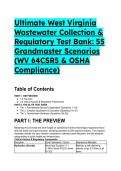2026&sol;2027 West Virginia Ultimate Wastewater Collection & Regulatory Test Bank&colon; Grandmaster Scenarios &lpar;WV 64CSR5 & OSHA Compliance&rpar;
