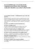 S13 STANDPIPE Q&A EXAM 2026 WITH &NewLine;VERIFIED QUESTIONS AND ANSWERS&vert;&vert; &NewLine;ALREADY GRADED A&plus;&vert;&vert; LATEST UPDATE 2026