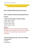 BIOC 384&colon; Foundations in Biochemistry D2Q 1&ndash;3 Practice Questions with Verified Answers & Rationales UPDATED&excl;&excl;&excl; NEW