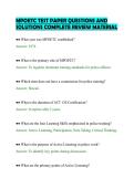 MPOETC TEST PAPER QUESTIONS AND&NewLine;SOLUTIONS COMPLETE REVIEW MATERIAL