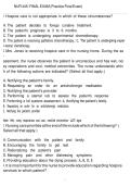 NUR 445 Final Exam Practice Test 2026 &vert; Nursing Final Exam Review&comma; Practice Questions & Answers