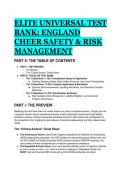 2026&sol;2027 Elite England Universal Test Bank&colon; England Cheer Safety&comma; Risk Management&comma; RIDDOR & Safeguarding Compliance &lpar;Grandmaster Q&A with Mentor Analysis&rpar;