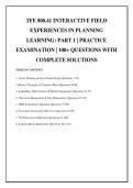 TFE 800&period;41 INTERACTIVE FIELD EXPERIENCES IN PLANNING LEARNING&colon; PART 1 &vert; COMPLETE 5-HOUR CLASSROOM REFLECTION &vert; 2026 UPDATE