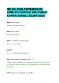 MRL3702 FINAL PAPER UPDATED&NewLine;COMPLETE QUESTIONS AND CORRECT&NewLine;ANSWERS BUNDLED REVIEW GUIDE&NewLine;