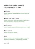 MS BAIL EXAM REVIEW COMPLETE&NewLine;QUESTIONS AND SOLUTIONS