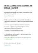 MS BAIL EXAMPREP TESTED QUESTIONS AND&NewLine;DETAILED SOLUTIONS