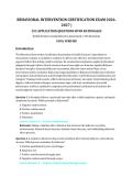 Behavioral Intervention Certification Exam &lpar;2026&sol;2027&rpar; &ndash; Health Sciences Comprehensive Assessment &vert; 253 Application Questions with Rationales