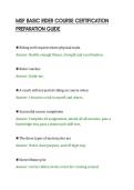 MSF BASIC RIDER COURSE CERTIFICATION&NewLine;PREPARATION GUIDE
