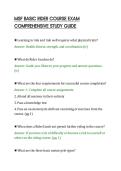 MSF BASIC RIDER COURSE EXAM&NewLine;COMPREHENSIVE STUDY GUIDE