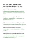 MSF BASIC RIDER COURSE EXAMPREP&NewLine;QUESTIONS AND DETAILED SOLUTIONS&NewLine;