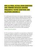 MSN 622 FINAL ACTUAL EXAM QUESTIONS&NewLine;AND VERIFIED DETAILED ANSWERS&NewLine;FREQUENTLY TESTED QUESTIONS AND&NewLine;SOLUTIONS GRADED A&plus;