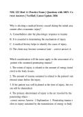 NSG 223 Mod 1&period;1 Practice Exam Questions 2026 &vert; Nursing Module 1&period;1 Exam Review&comma; Study Guide & Practice Questions