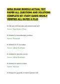 MSRA EXAMS BUNDLE ACTUAL TEST&NewLine;PAPER ALL QUESTIONS AND SOLUTIONS&NewLine;COMPLETE SET STUDY GUIDE HIGHLY&NewLine;VERIFIED ALL RATED A PLUS