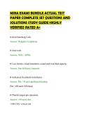 MSRA EXAMS BUNDLE ACTUAL TEST&NewLine;PAPER COMPLETE SET QUESTIONS AND&NewLine;SOLUTIONS STUDY GUIDE HIGHLY&NewLine;VERIFIED RATED A&plus;&NewLine;