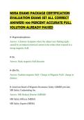 MSRA EXAMS PACKAGE CERTIFICATION&NewLine;EVALUATION EXAMS SET ALL CORRECT&NewLine;ANSWERS 100 PERCENT ACCURATE FULL&NewLine;SOLUTION ALREADY PASSED