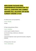 MSRA EXAMS PACKAGE DEAL&NewLine;COMPREHENSIVE EXAMINATION TEST&NewLine;WITH ALL QUESTIONS AND CORRECT&NewLine;ANSWERS FULL SOLUTION TOP RATED&NewLine;ALREADY GRADED A PLUS&NewLine;