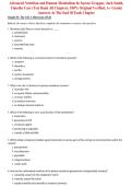 Advanced Nutrition and Human Metabolism 8e Sareen Gropper&comma; Jack Smith&comma;&NewLine;Timothy Carr &lpar;Test Bank All Chapters&comma; 100&percnt; Original Verified&comma; A&plus; Grade&rpar;&NewLine;Answers At The End Of Each Chapter