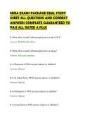 MSRA EXAMS PACKAGE DEAL STUDY&NewLine;SHEET ALL QUESTIONS AND CORRECT&NewLine;ANSWERS COMPLETE GUARANTEED TO&NewLine;PASS ALL RATED A PLUS