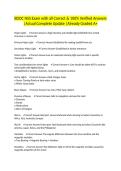 BDOC NSS Exam with all Correct & 100&percnt; Verified Answers &vert;Actual Complete Update &vert;Already Graded A&plus;