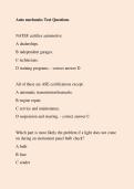 Auto Mechanics Test Questions &vert; Automotive Practice Questions & Study Guide