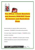 Fire Officer 1 Exam 2026&sol;2027 &vert; 150&plus; Questions & Answers &vert; NFPA 1021&comma; Leadership&comma; ICS&comma; Safety&comma; HR & Fire Prevention