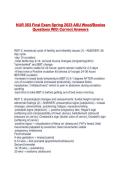 NUR 353 Final Exam Spring 2023 ASU Wood&sol;Bowles Questions With Correct Answers