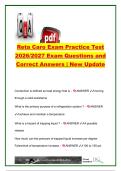 RETA CARO Exam Practice Test 2026&sol;2027 &vert; 70&plus; Questions & Answers &vert; Industrial Refrigeration&comma; Ammonia&comma; Compressors&comma; Heat Transfer & Safety