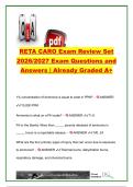 RETA CARO EXAM COMPLETE PACKAGE DEAL