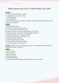 PRITE Questions and Answers Verified Solutions Latest Update&NewLine;
