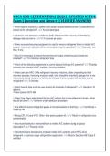 MACS 609 CERTIFICATION &lbrack;2026&rsqb; UPDATED ACTUAL&NewLine;Exam &vert; Question and Answer &vert; VERIFIED ANSWERS