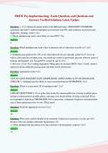 PRITE Psychopharmacology Exam Questions and Questions and&NewLine;Answers Verified Solutions Latest Update