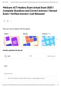 Wellcare ACT Mastery Exam Actual Exam 2025 &vert; Complete Questions and Correct Answers &vert; Newest Exam &vert; Verified Answers &vert; Just Released&NewLine;