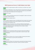 PRITE Questions and Answers Verified Solutions Latest Update&NewLine;