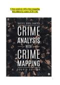 CRIME ANALYSIS WITH CRIME MAPPING &lpar;4THEDITION&rpar; CHAPTER 1&colon; CRIME  ANALYSIS AND THE PROFESSION TEST BANK &Tab;