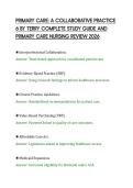 PRIMARY CARE&colon; A COLLABORATIVE PRACTICE&NewLine;6 BY TERRY COMPLETE STUDY GUIDE AND&NewLine;PRIMARY CARE NURSING REVIEW 2026&NewLine;